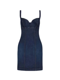 ABITO DONNA - GUESS APPAREL BLU - W6RK95 D6881
