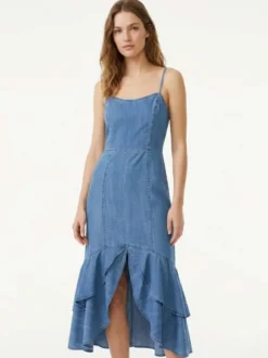 ABITO DONNA - GUESS APPAREL BLU - W6GK89 D0908