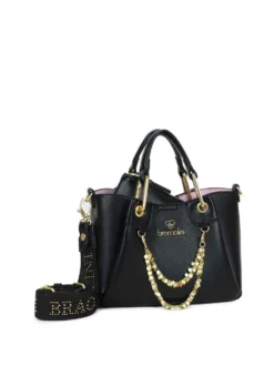 BORSA A MANO DONNA - BRACCIALINI NERO - B18810-YY