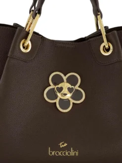 BORSA A MANO DONNA - BRACCIALINI MARRONE - B19211-YY