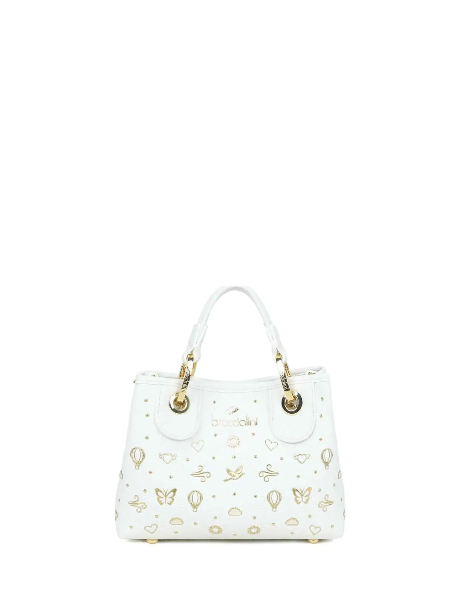 BORSA A MANO DONNA - BRACCIALINI BIANCO - B18883-YY