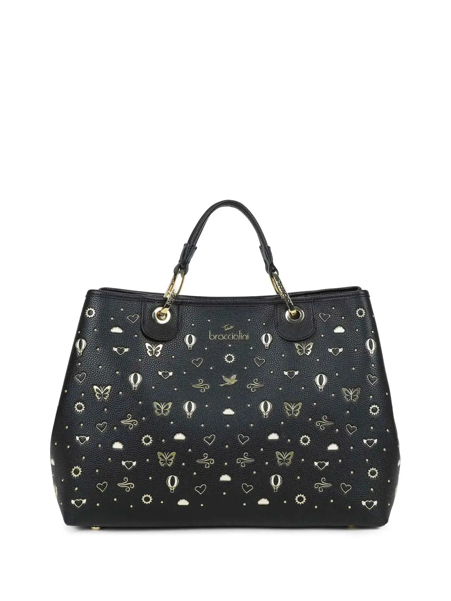BORSA A MANO DONNA - BRACCIALINI NERO - B18880-YY