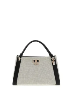 BORSA A MANO DONNA - GUESS NATURALE-NERO - HWAG97 19070