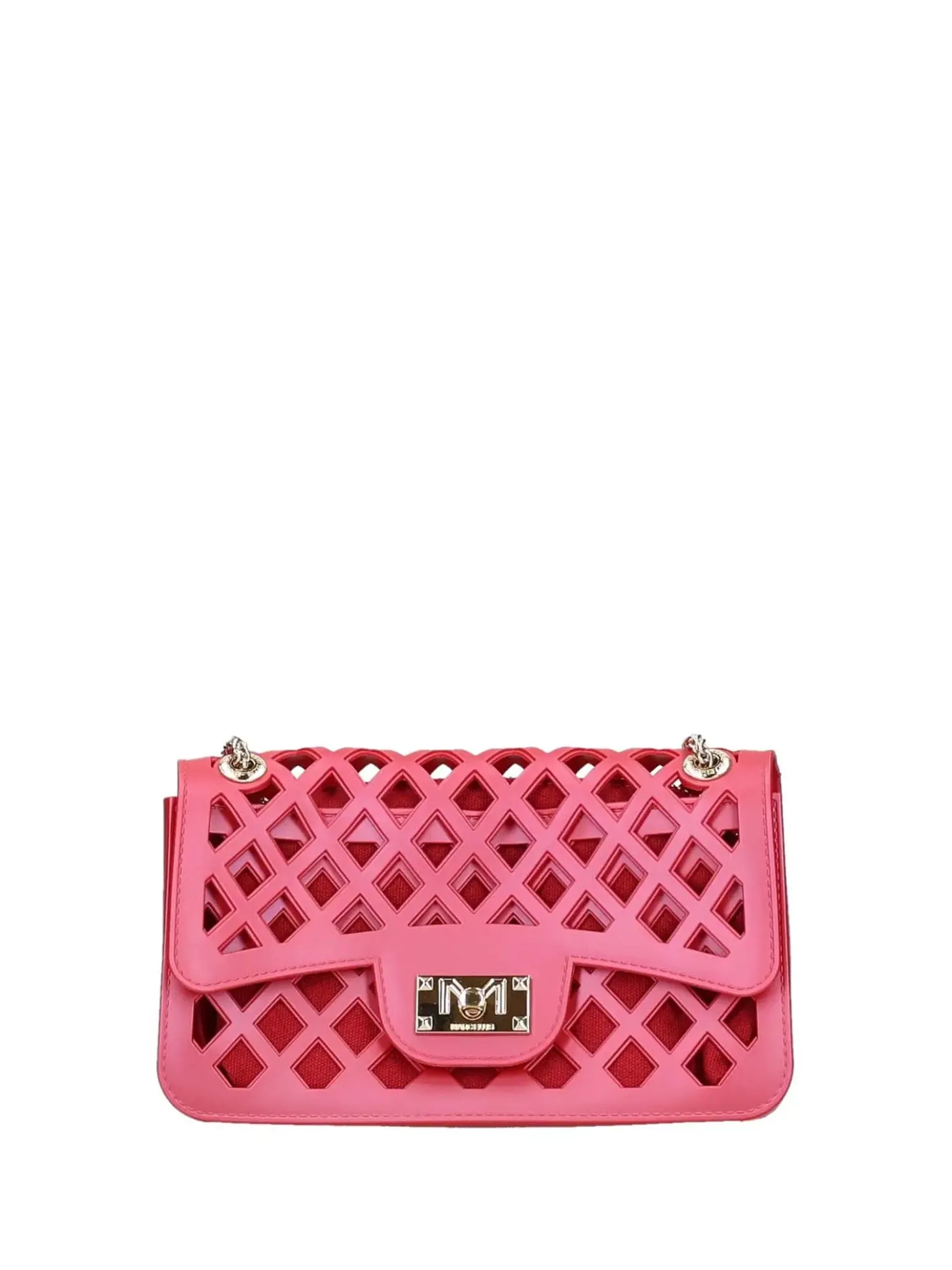 BORSA A MANO DONNA - MARC ELLIS ROSSO-ORO - FLAT BASKET