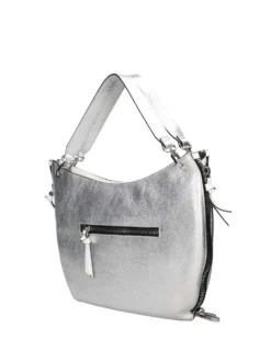 BORSA A MANO DONNA - REBELLE ARGENTO-BIANCO - REB0165 P0025