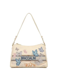 BORSA A SPALLA DONNA - BRACCIALINI BEIGE - B19062-TY