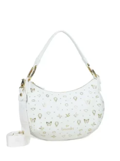 BORSA A SPALLA DONNA - BRACCIALINI BIANCO - B18882-YY