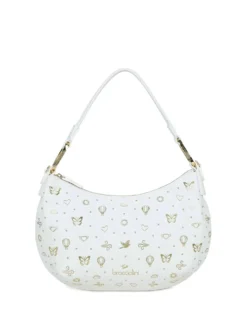 BORSA A SPALLA DONNA - BRACCIALINI BIANCO - B18882-YY