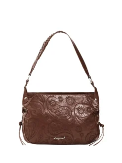 BORSA A SPALLA DONNA - DESIGUAL MARRONE - 26WAXP90