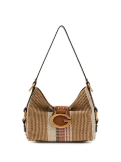 BORSA A SPALLA DONNA - GUESS COGNAC - HWAB93 08720