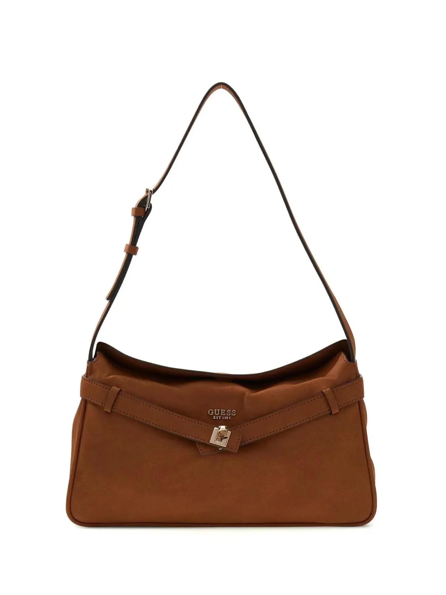 BORSA A SPALLA DONNA - GUESS COGNAC - HWSG97 54180