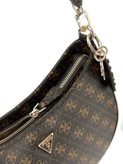 BORSA A SPALLA DONNA - GUESS MARRONE - HWQG96 72180