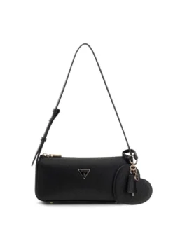 BORSA A SPALLA DONNA - GUESS NERO - HWBG99 32720