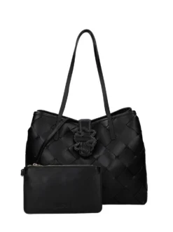 BORSA A SPALLA DONNA - JUST CAVALLI NERO - 80RA4BM2 ZSD88