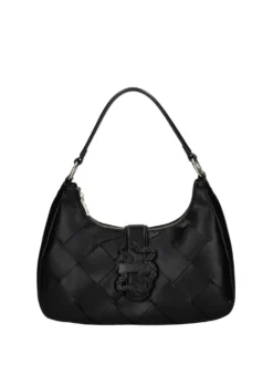 BORSA A SPALLA DONNA - JUST CAVALLI NERO - 80RA4BM5 ZSD88