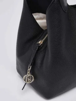 BORSA A SPALLA DONNA - LIU-JO NERO-ORO - AF6024ES039