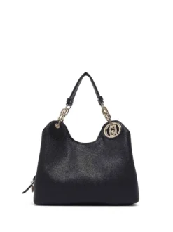BORSA A SPALLA DONNA - LIU-JO NERO-ORO - AF6024ES039