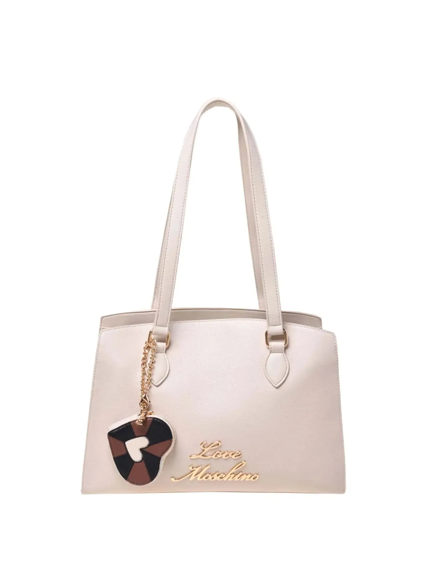 BORSA A SPALLA DONNA - LOVE MOSCHINO AVORIO - JC4276PP0OK10