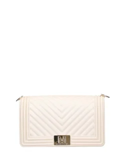 BORSA A SPALLA DONNA - MARC ELLIS BEIGE-ORO - FLAT M 26