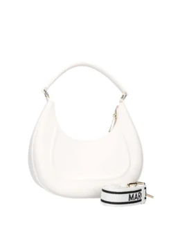 BORSA A SPALLA DONNA - MARC ELLIS BIANCO-ORO - FLAT HERO M