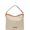 BORSA A SPALLA DONNA - NERO GIARDINI CUOIO - E644241D