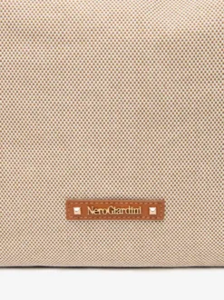 BORSA A SPALLA DONNA - NERO GIARDINI CUOIO - E644241D
