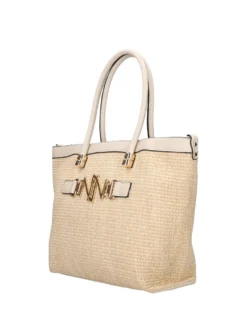 BORSA A SPALLA DONNA - NINI BEIGE - 26305