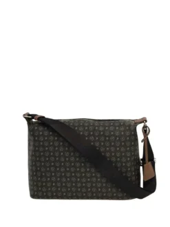 BORSA A SPALLA DONNA - POLLINI NERO-MARRONE - TE8400PP02Q11