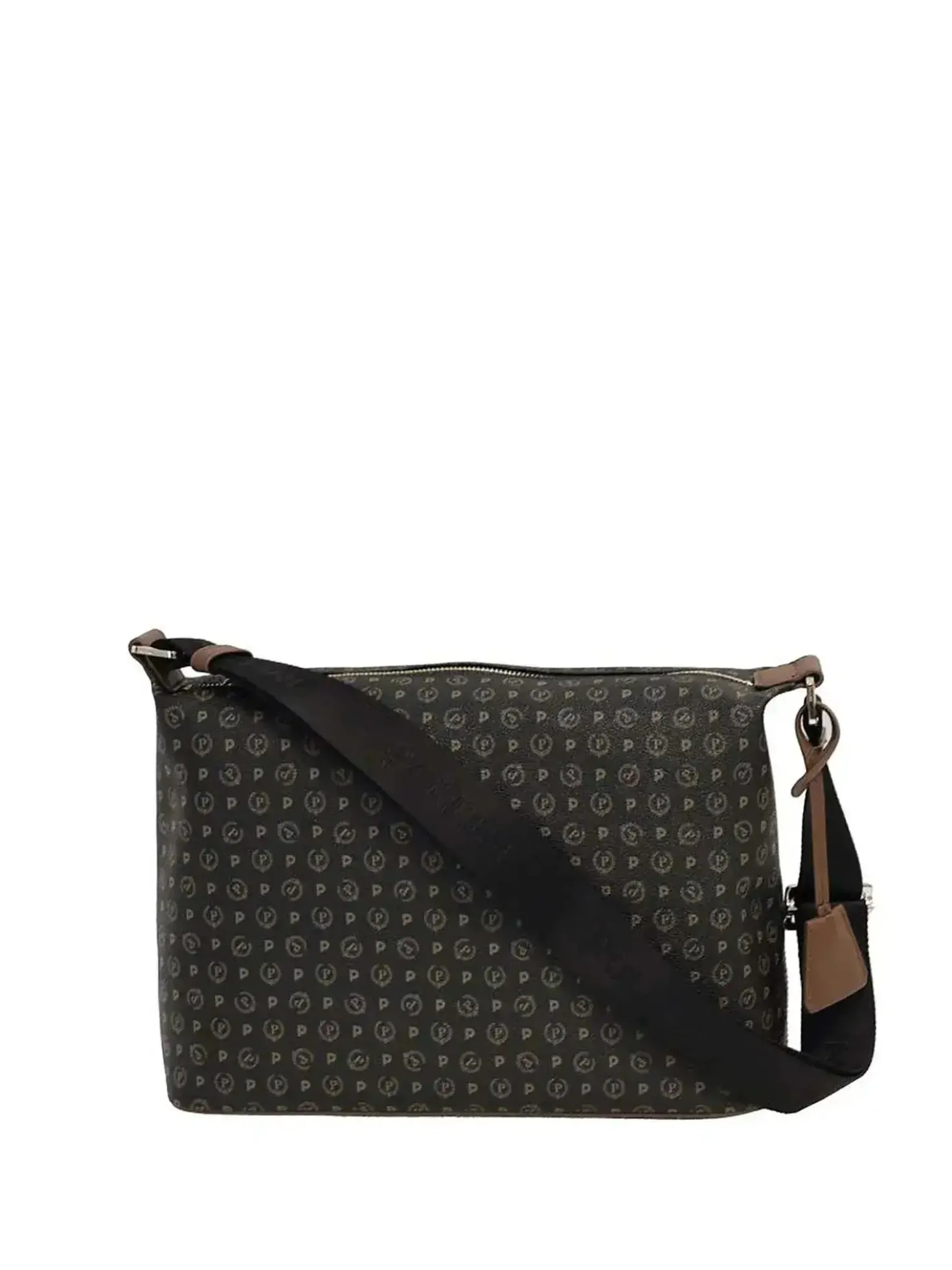 BORSA A SPALLA DONNA - POLLINI NERO-MARRONE - TE8400PP02Q11