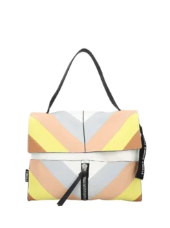BORSA A SPALLA DONNA - REBELLE BIANCO-CELESTE - REB0185 P0022