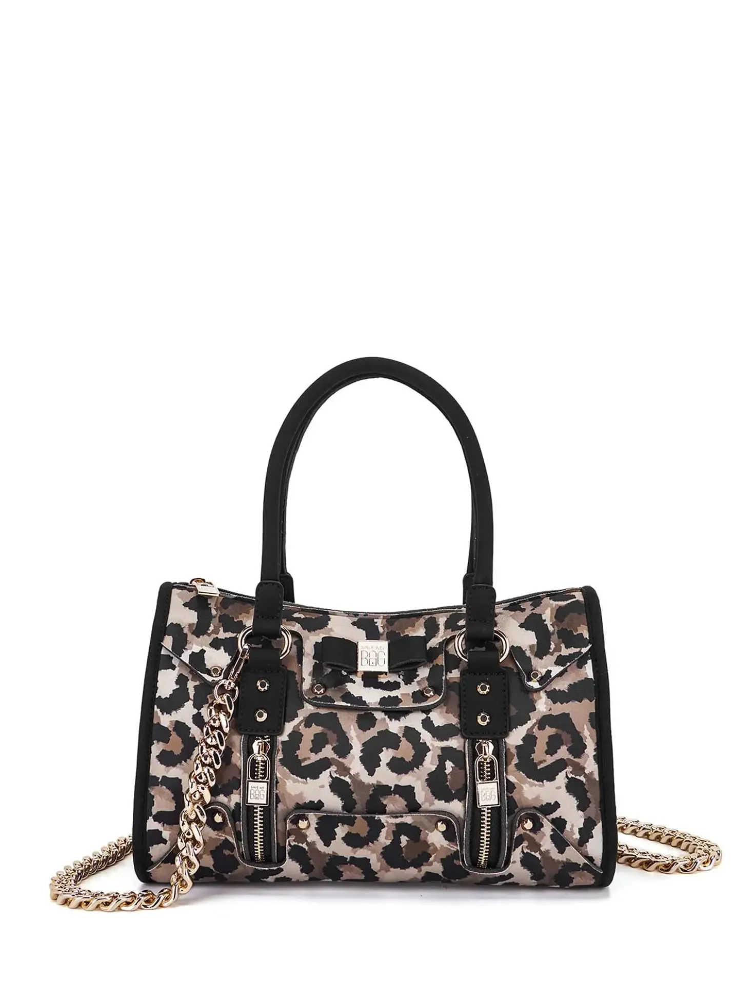 BORSA A SPALLA DONNA - SAVE MY BAG LEOPARDO - S62-SELENA-M-LY
