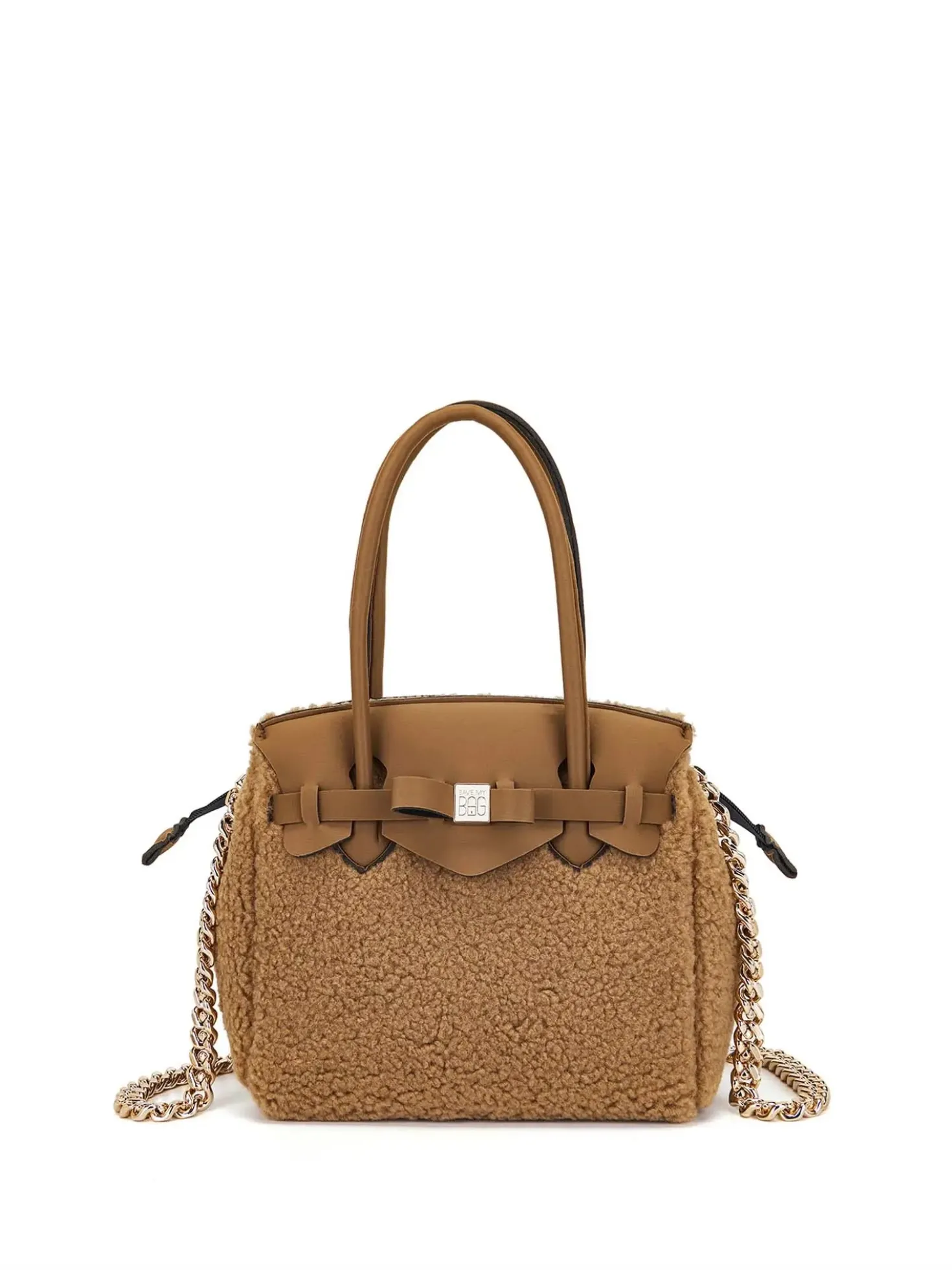 BORSA A SPALLA DONNA - SAVE MY BAG CAMEL - S62-MISS-M-FUL
