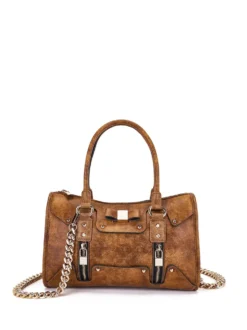 BORSA A SPALLA DONNA - SAVE MY BAG CUOIO - S62-SELENA-M-EMU