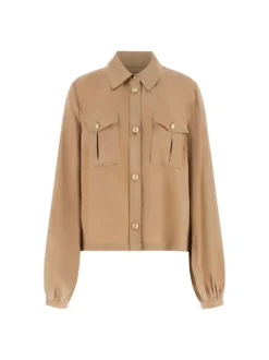 CAMICIA DONNA - GUESS APPAREL SABBIA - W6GH22 W1789