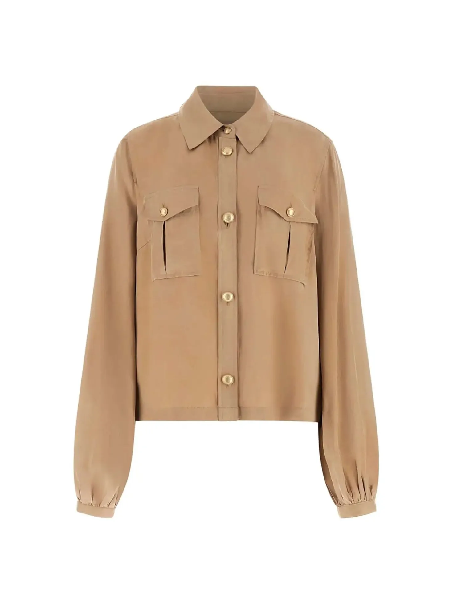 CAMICIA DONNA - GUESS APPAREL SABBIA - W6GH22 W1789