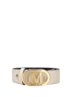 CINTURA DONNA - MARC ELLIS BEIGE-ORO - ME BELT - 175 BX