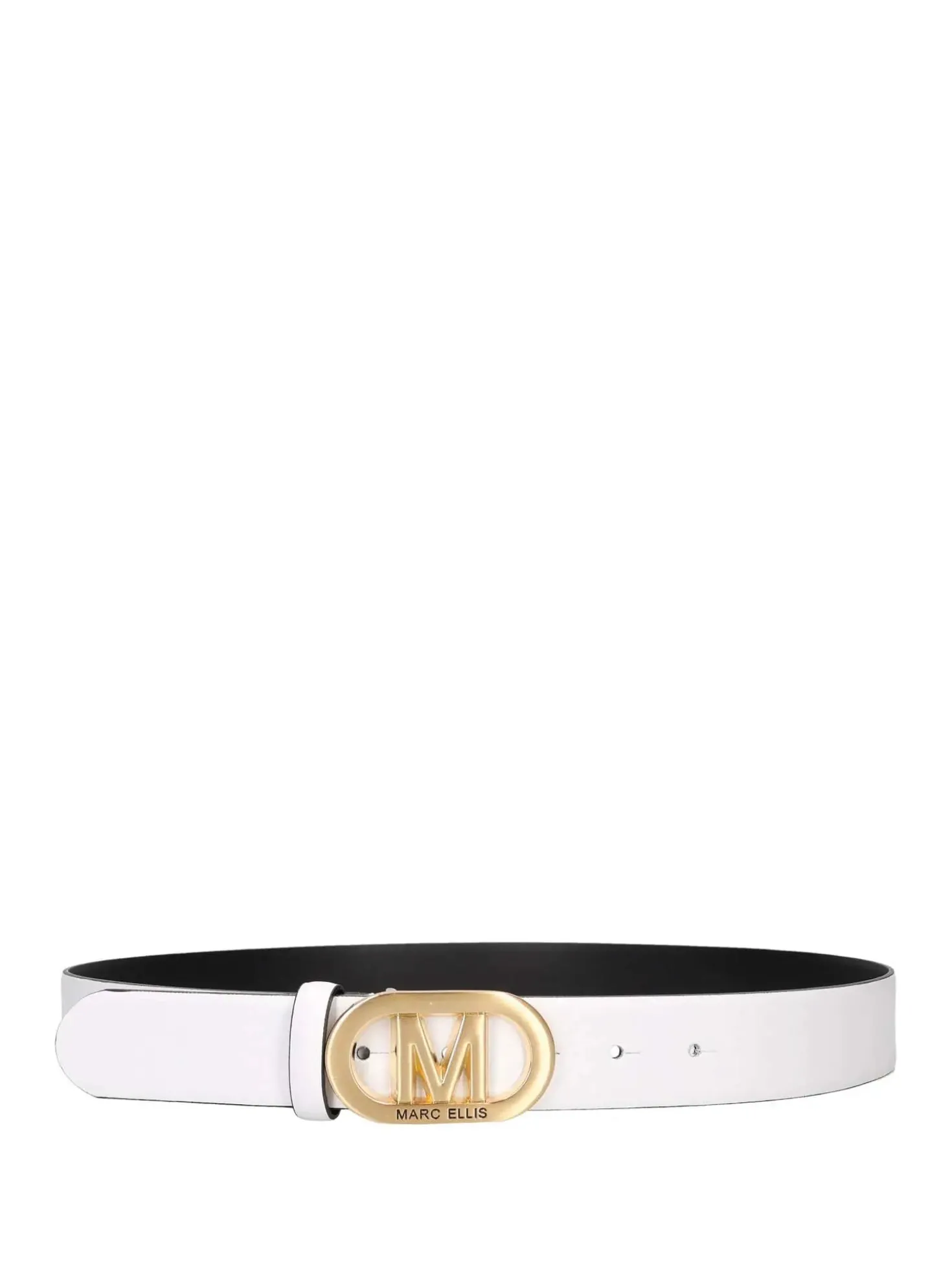 CINTURA DONNA - MARC ELLIS BIANCO-ORO - ME BELT - 175 BX