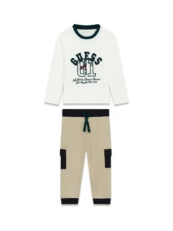 COMPLETO BAMBINO - GUESS KIDS BIANCO - N6YG03 K4079