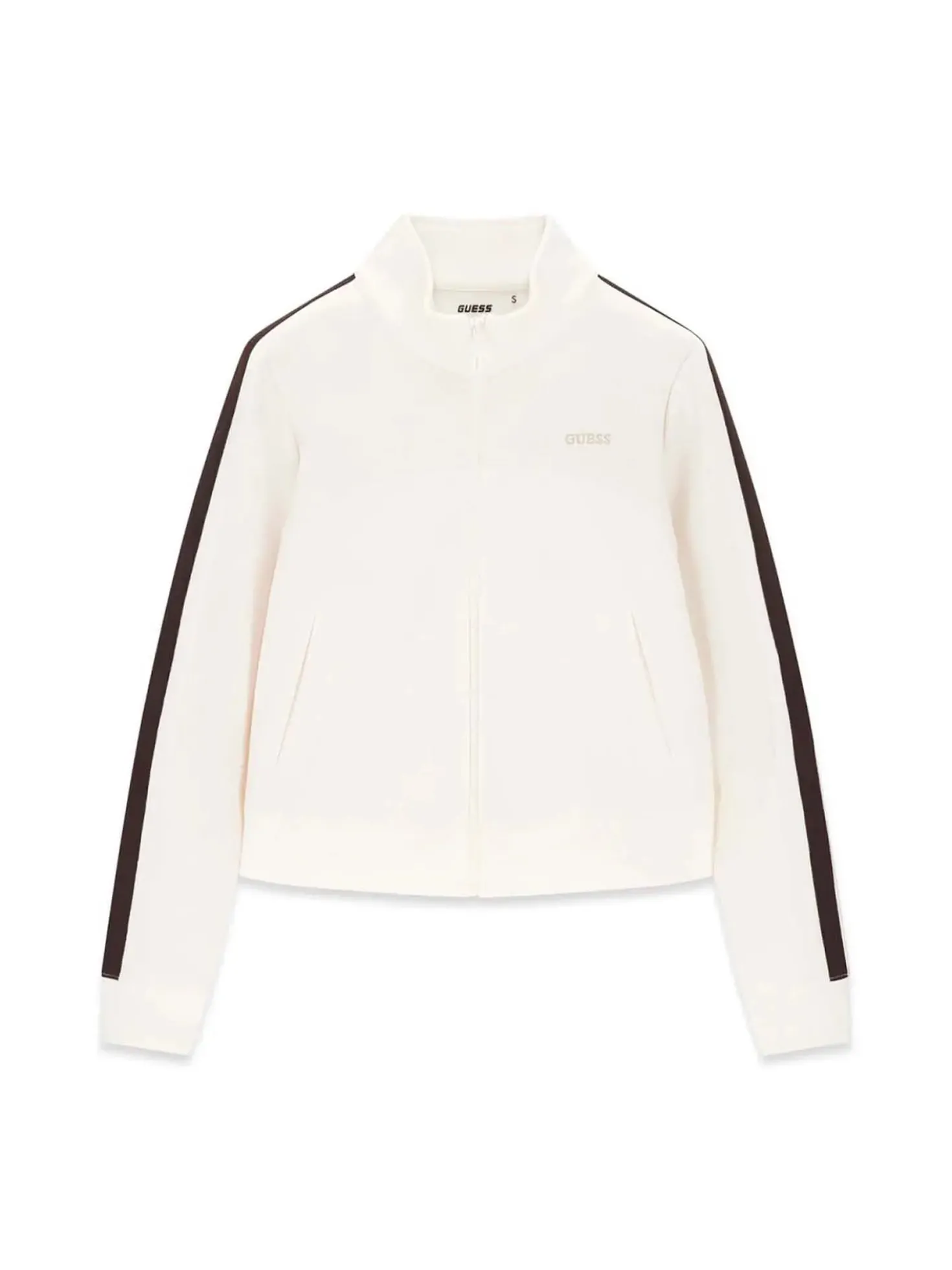 FELPA DONNA - GUESS ATHLEISURE BIANCO - V6YQ22 K4330