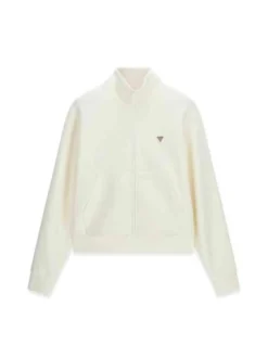 FELPA DONNA - GUESS ATHLEISURE BIANCO - V6YQ17 K4313