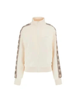FELPA DONNA - GUESS ATHLEISURE BIANCO SPORCO - V2YQ16 KB3P2