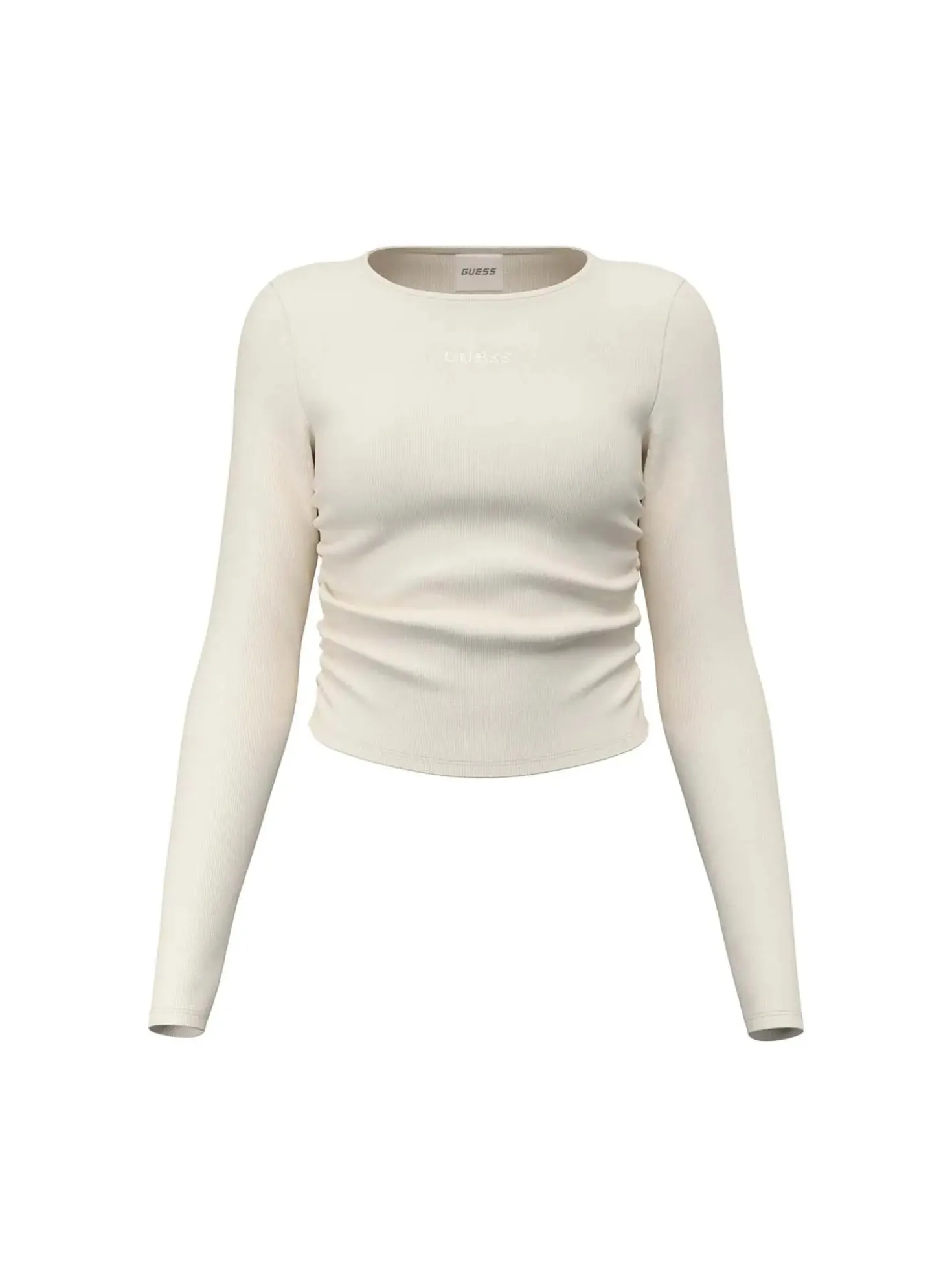 FELPA DONNA - GUESS ATHLEISURE BIANCO - V6RP08 KD932
