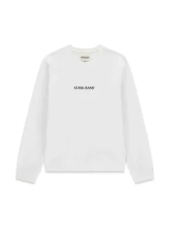 FELPA UOMO - GUESS JEANS BIANCO - M4YQ19 K9V31