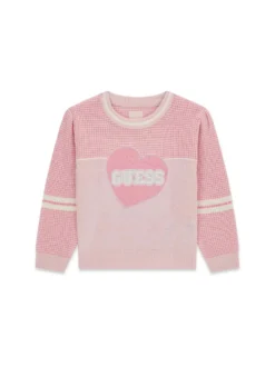 MAGLIA BAMBINA - GUESS KIDS ROSA - K6YR02 Z0812