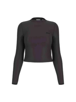 MAGLIA DONNA - GUESS ATHLEISURE NERO - V6YP05 K4260