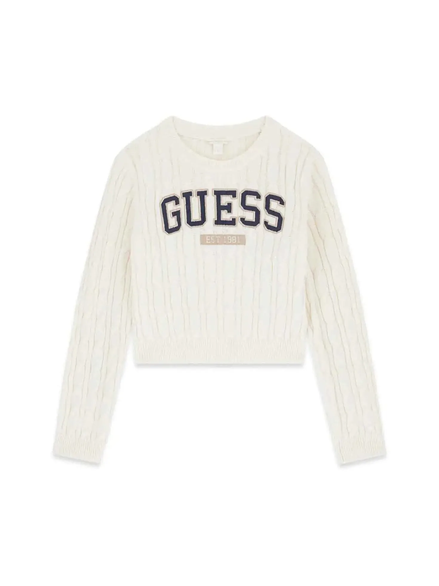 MAGLIA RAGAZZA - GUESS KIDS CREMA - J6YR11 Z0843