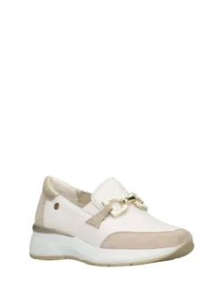 MOCASSINO DONNA - CINZIA SOFT ARGENTO-BIANCO - IV7725004