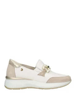 MOCASSINO DONNA - CINZIA SOFT ARGENTO-BIANCO - IV7725004