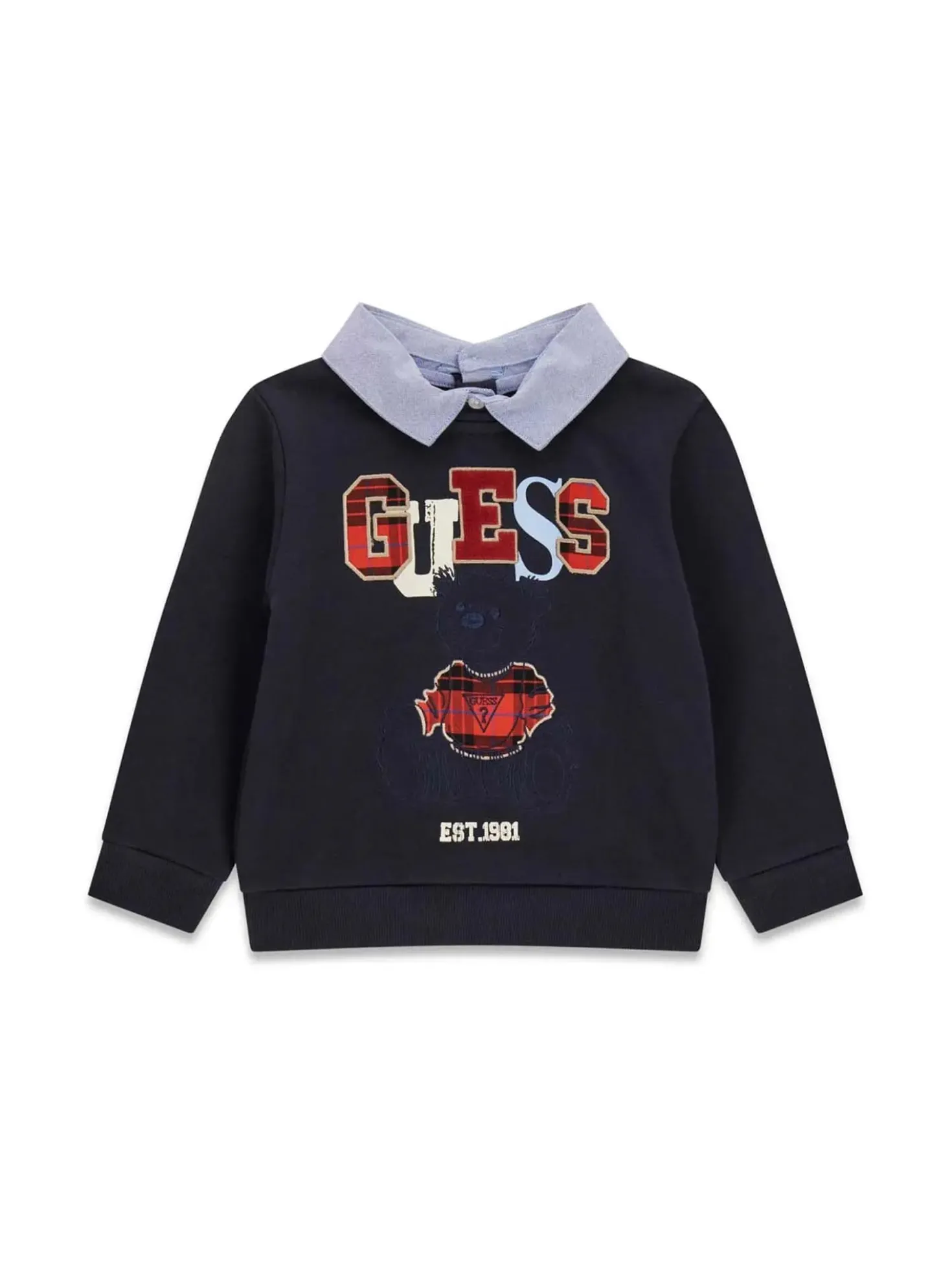 PANTALONE BAMBINO - GUESS KIDS BLU - N6BG01 K6105