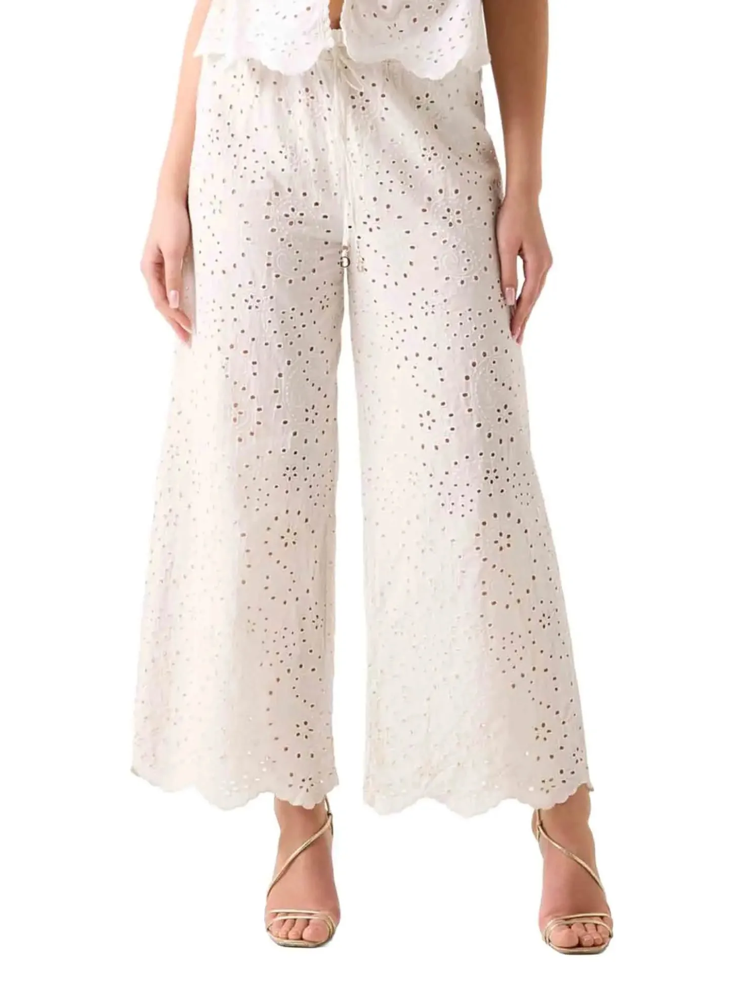 PANTALONE DONNA - GUESS UNDERWEAR CREMA - E6GB03 WP320